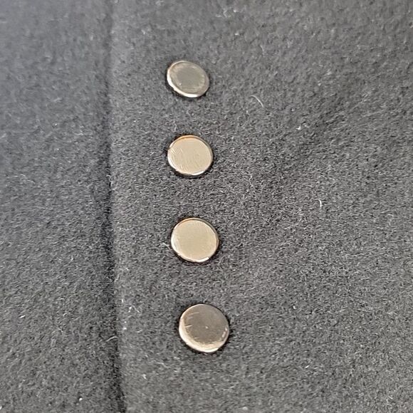 ‎ANNE KLEIN Black Wool Blend Coat [SIZE 10] - Picture 4 of 10